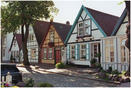 Rostock-Warnemünde: Häuser in der Alexandrinenstraße