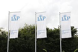 Flags in front of the IAP